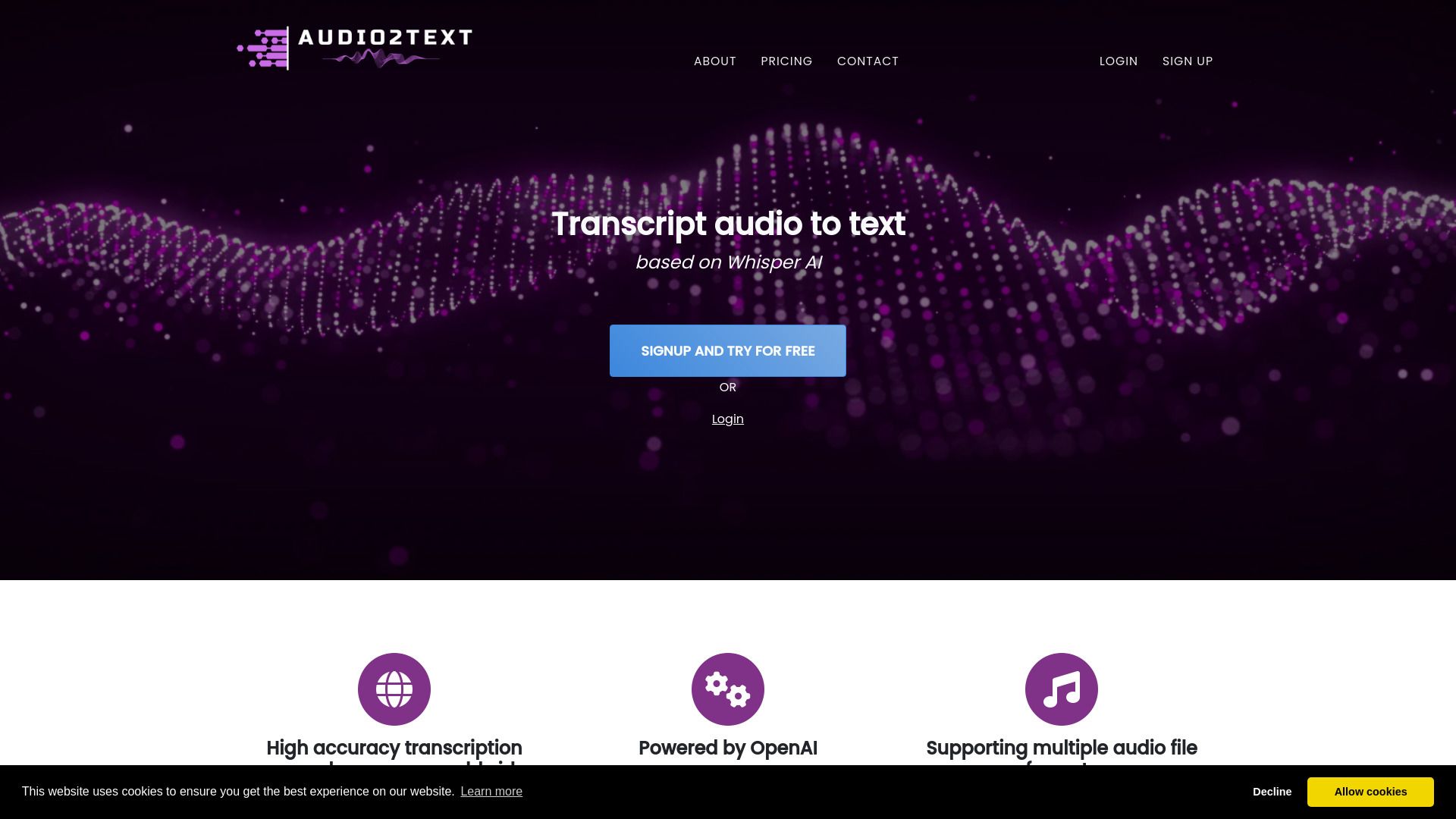 Audio2Text image