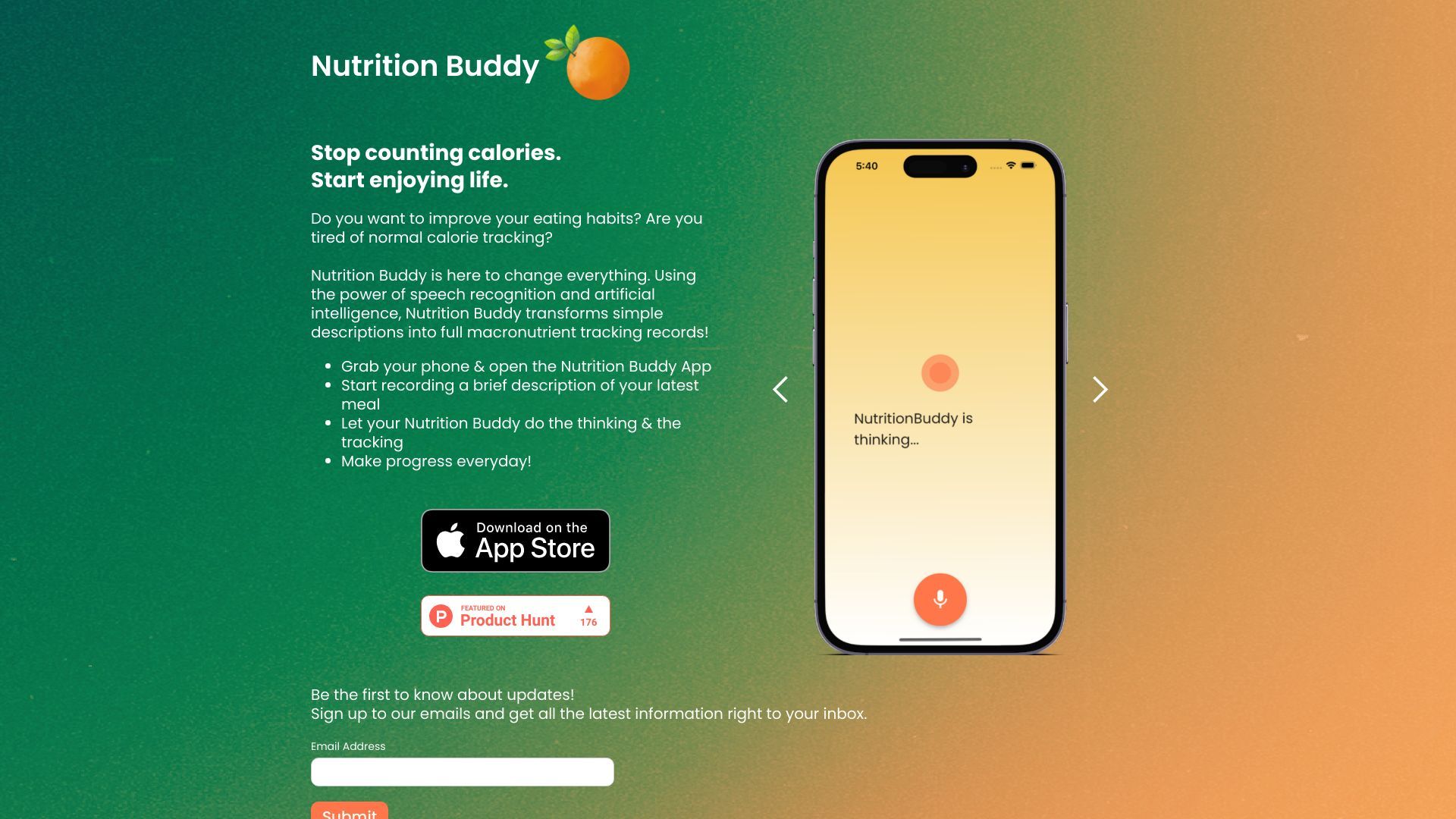Nutrition Buddy App image