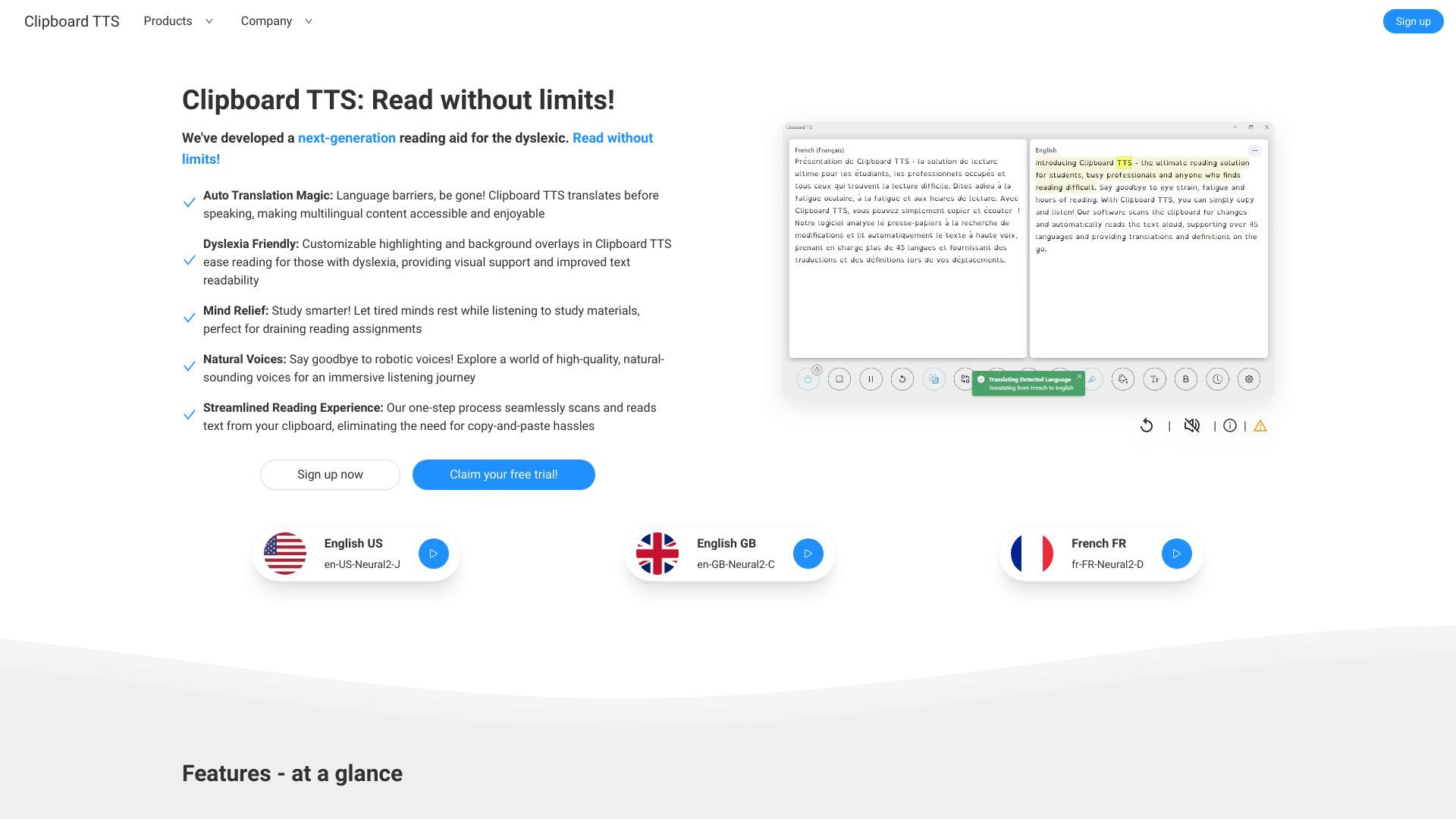 Clipboard TTS image