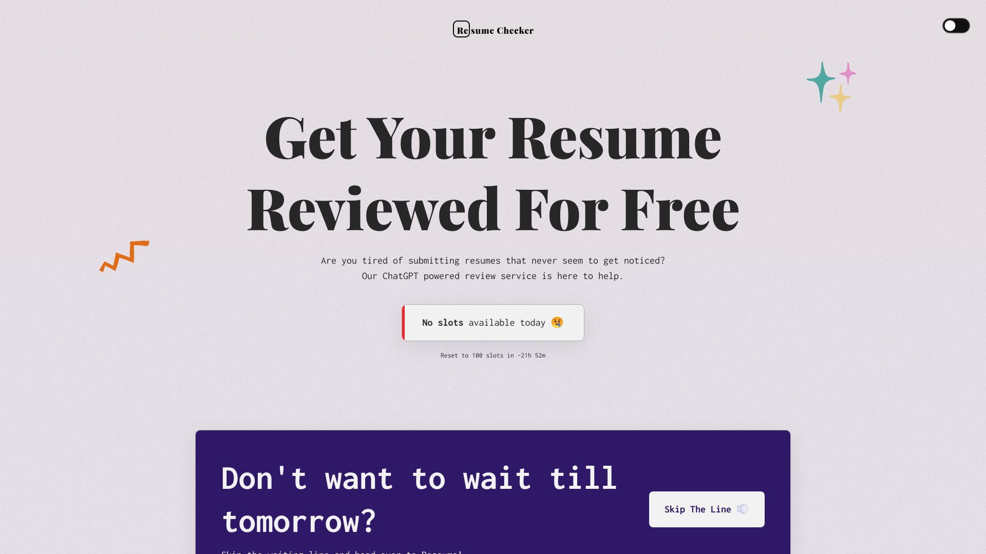 AI Powered Resume Checker image