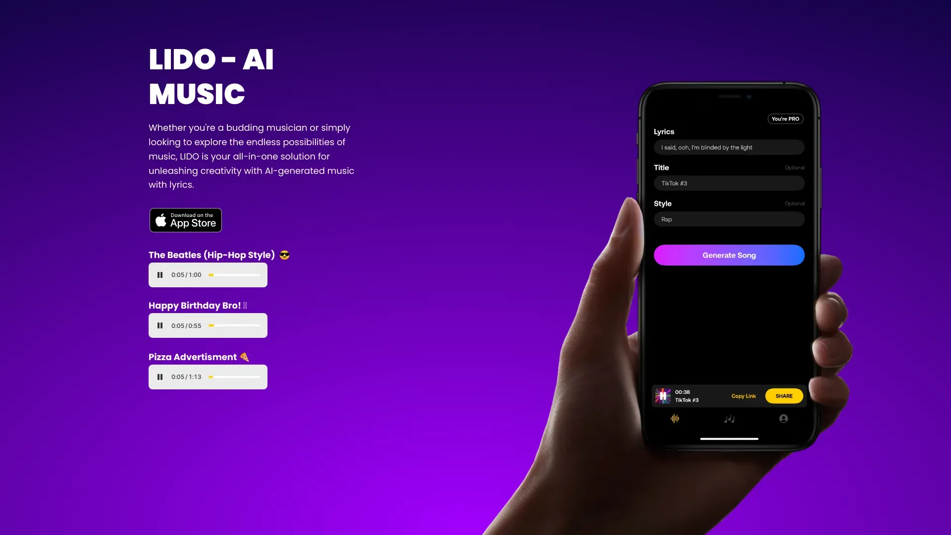 LIDO - AI Music Generator image