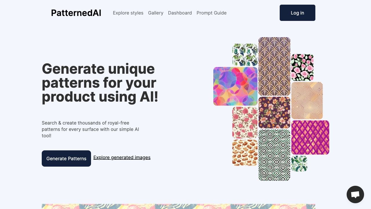 PatternedAI - Seamless Pattern Maker with Artificial Intelligence image
