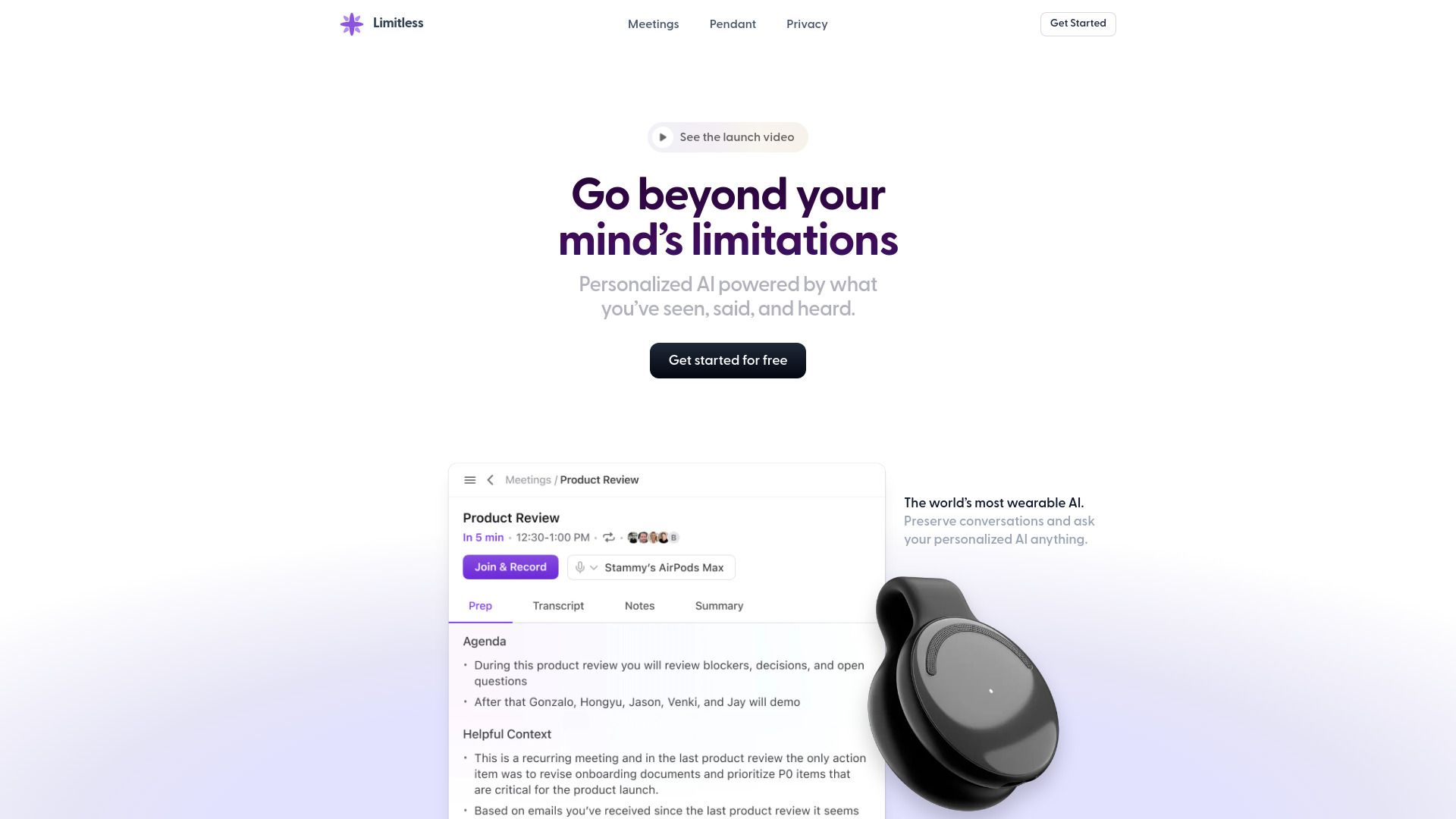 Limitless AI image