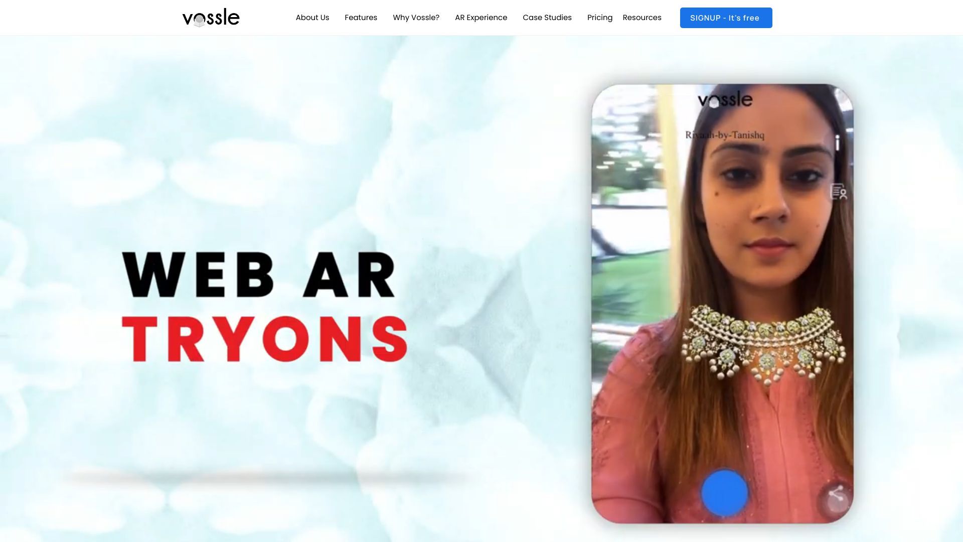 Vossle: No-Code Artificial Intelligence for Immersive WebAR image