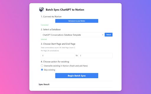 Save ChatGPT to Notion Database image