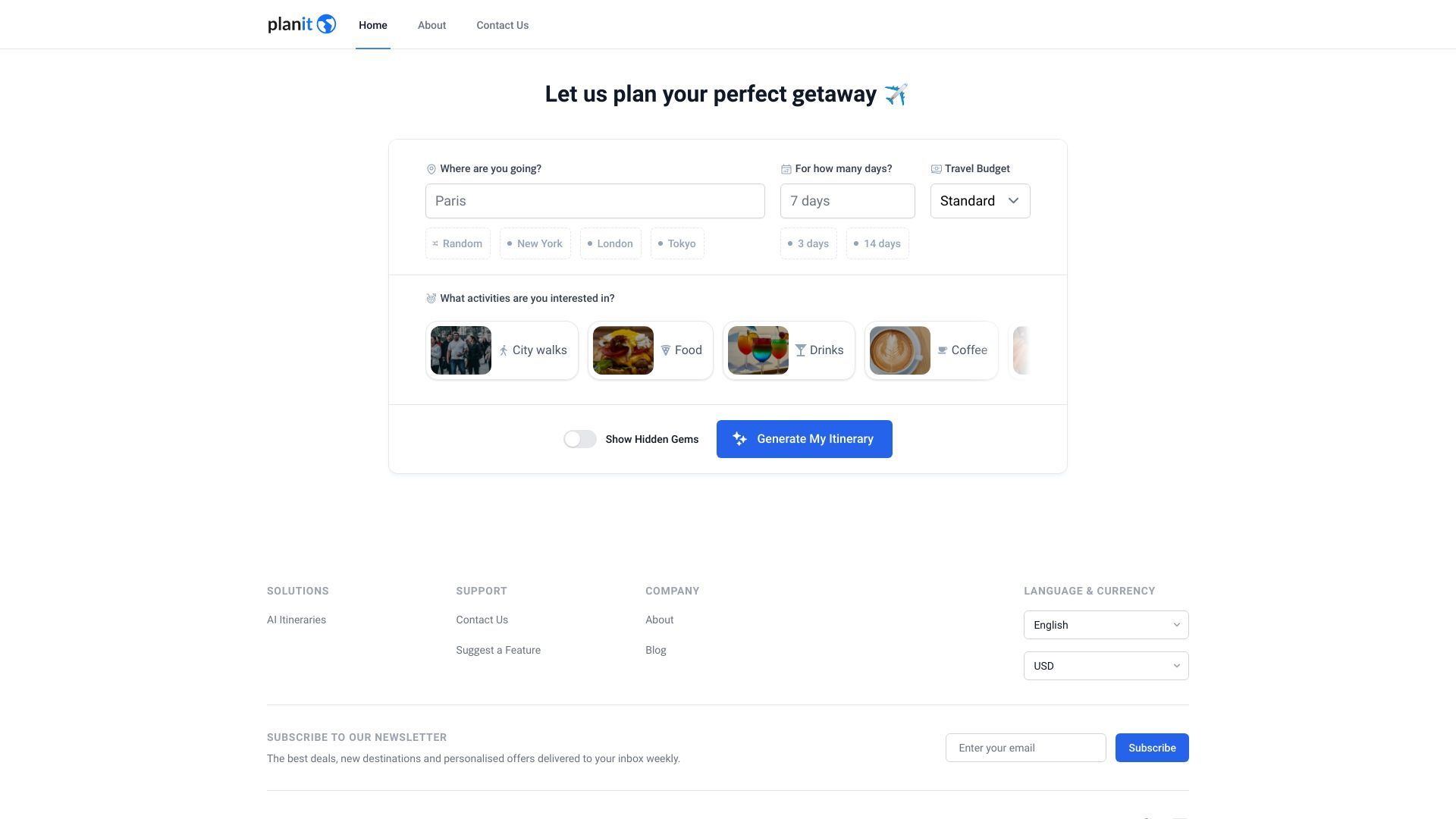 Planit Earth: AI-Powered Travel image