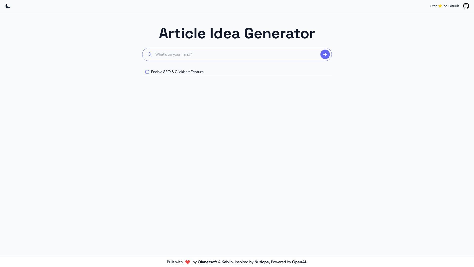 Article Idea Generator image