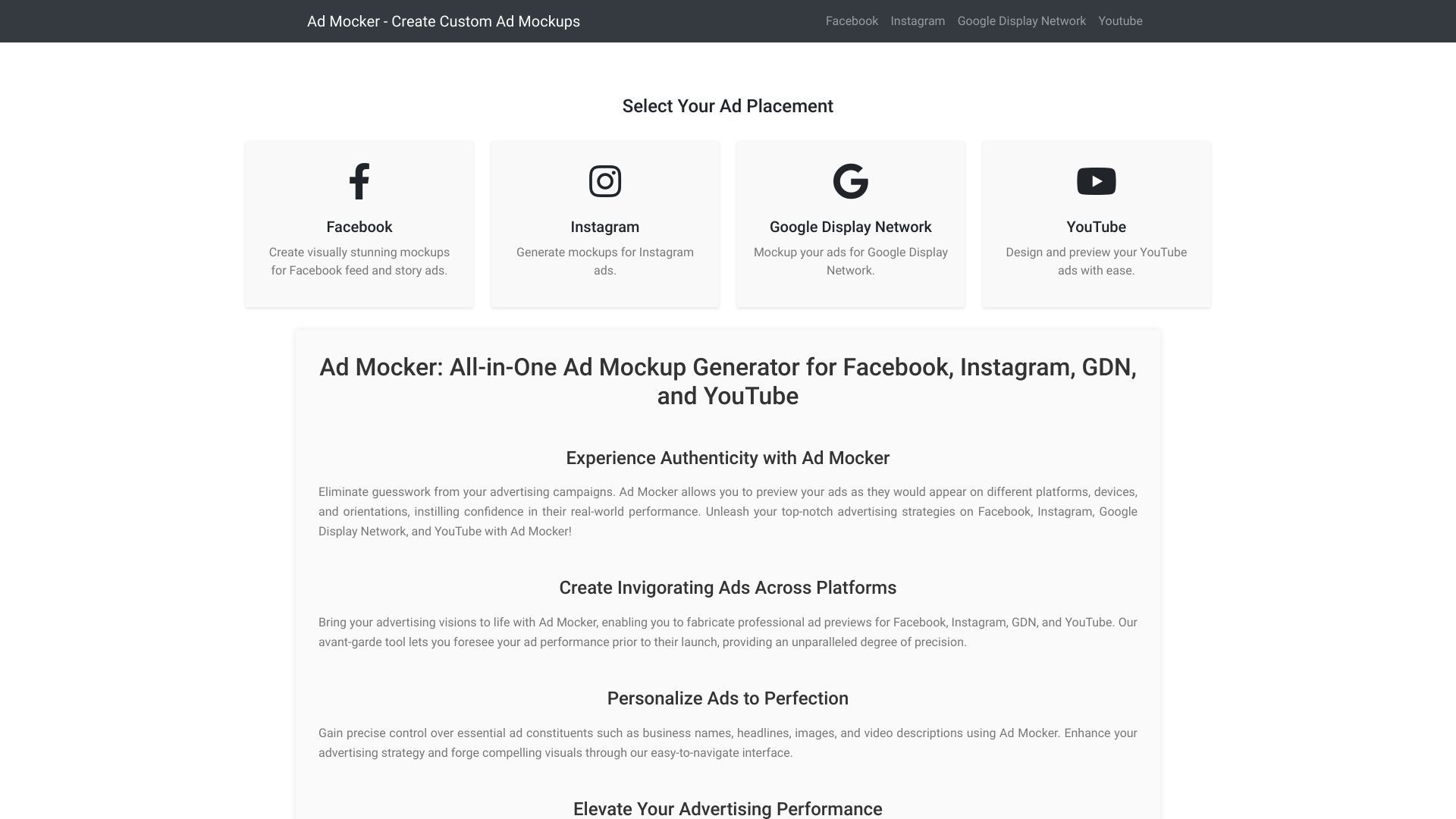 Ad Mocker image