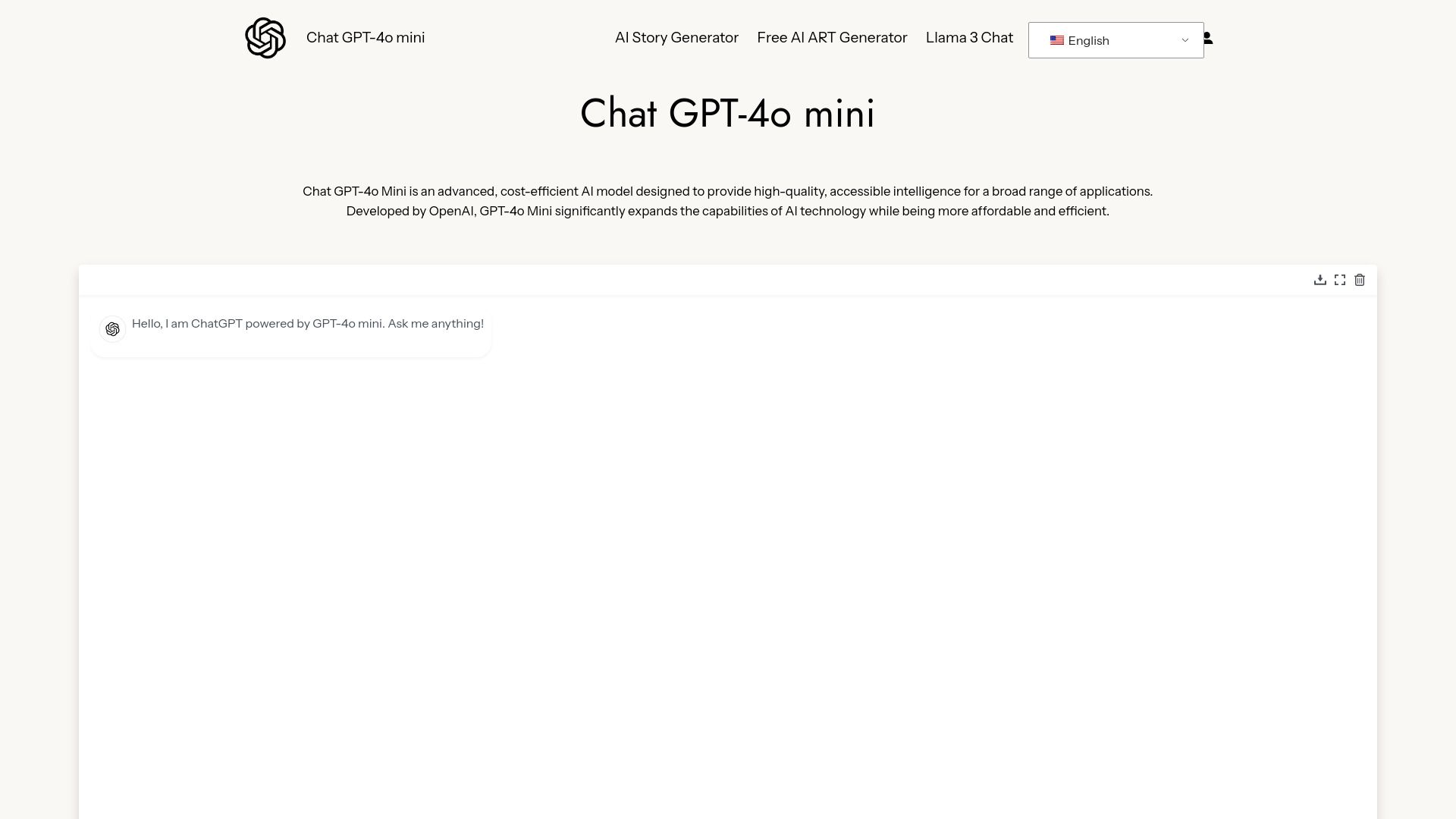 Chat GPT-4o Mini image