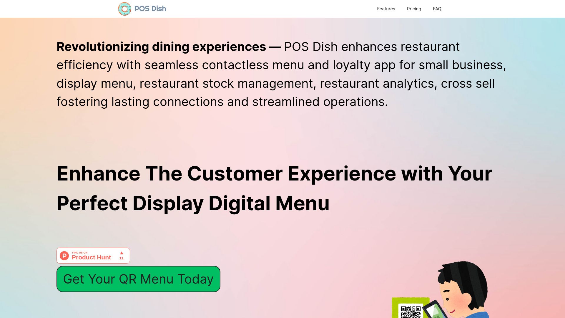 POS Dish Barcode Menu image