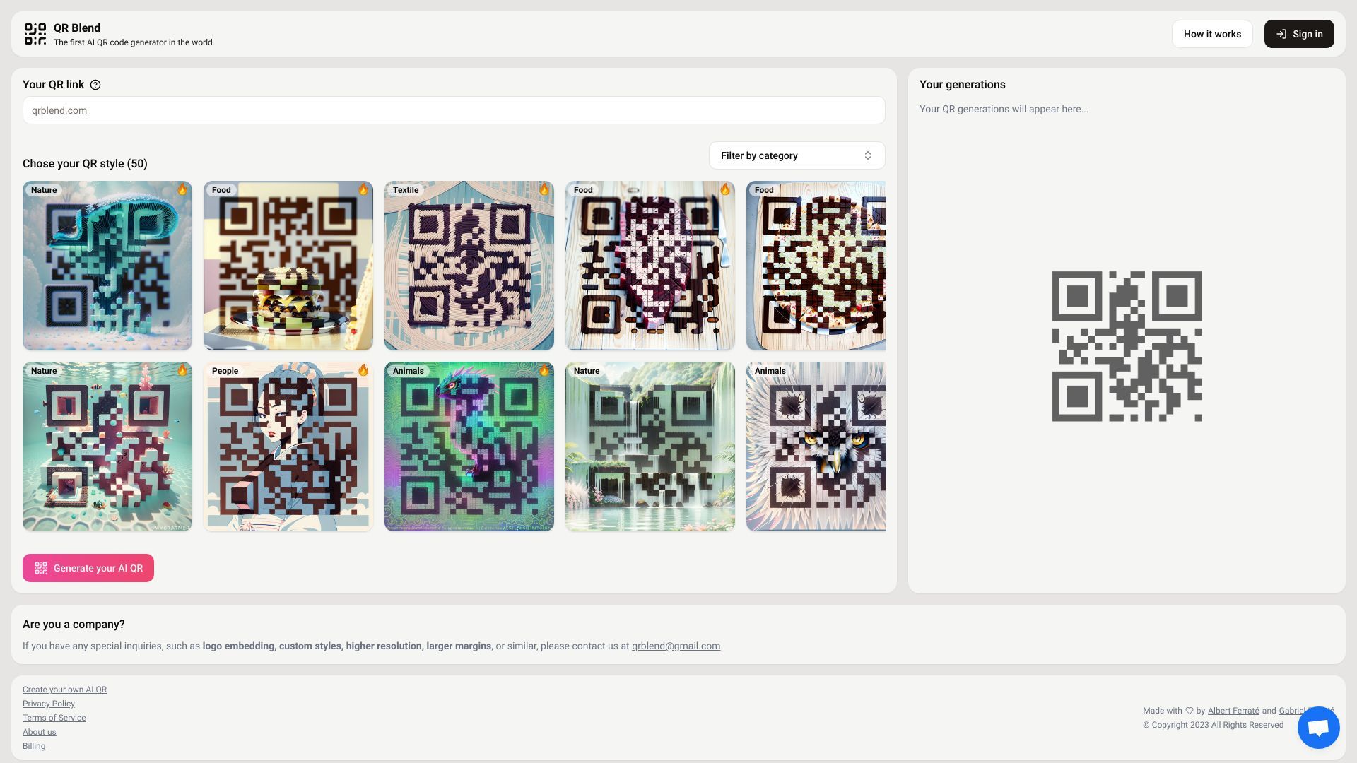 QR Blend image