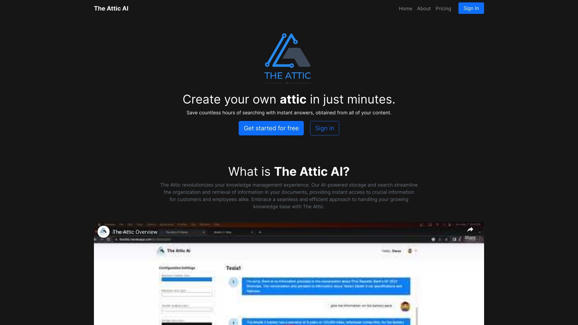 The Attic AI image