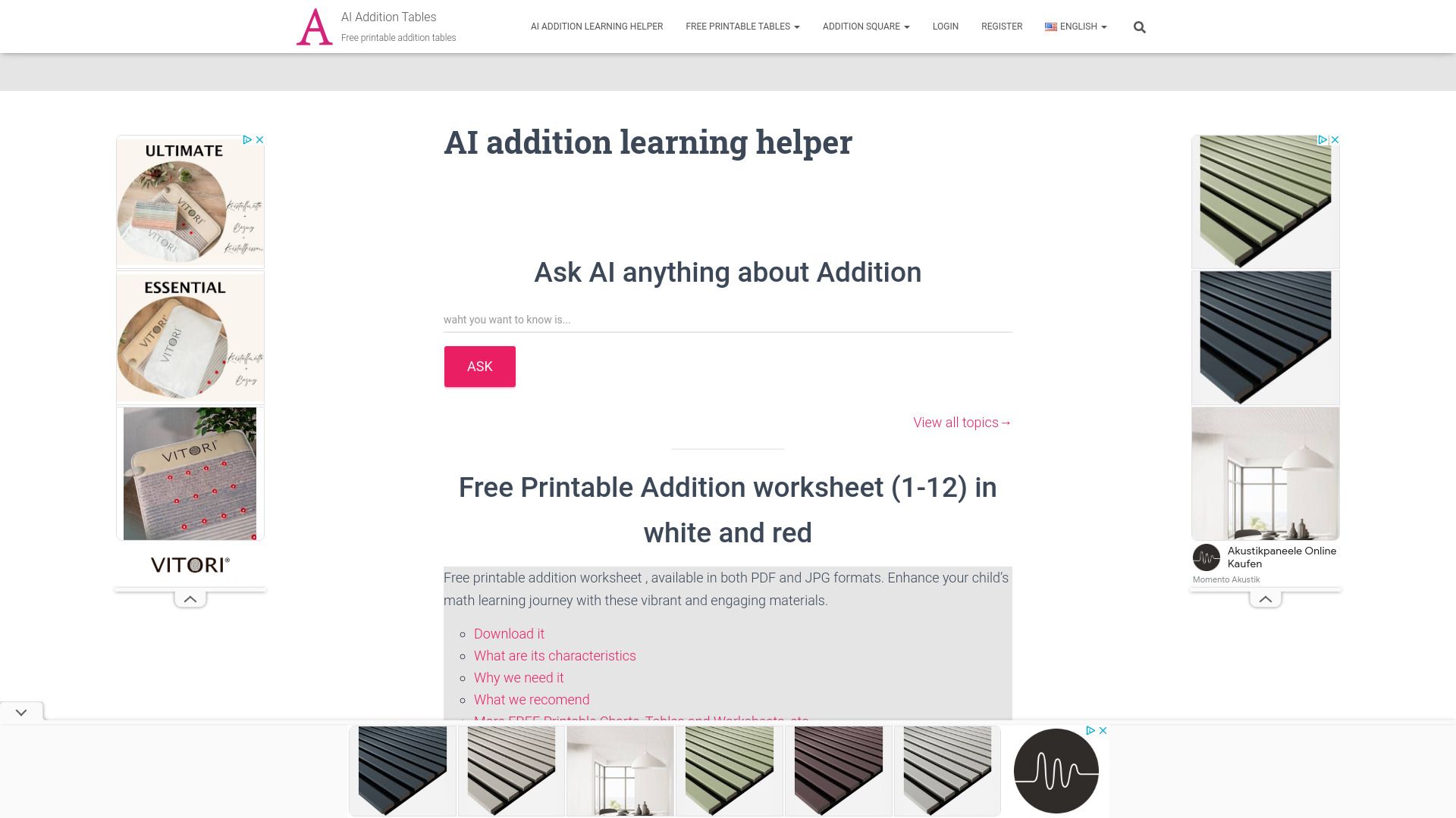 AI Addition Learning Helper image