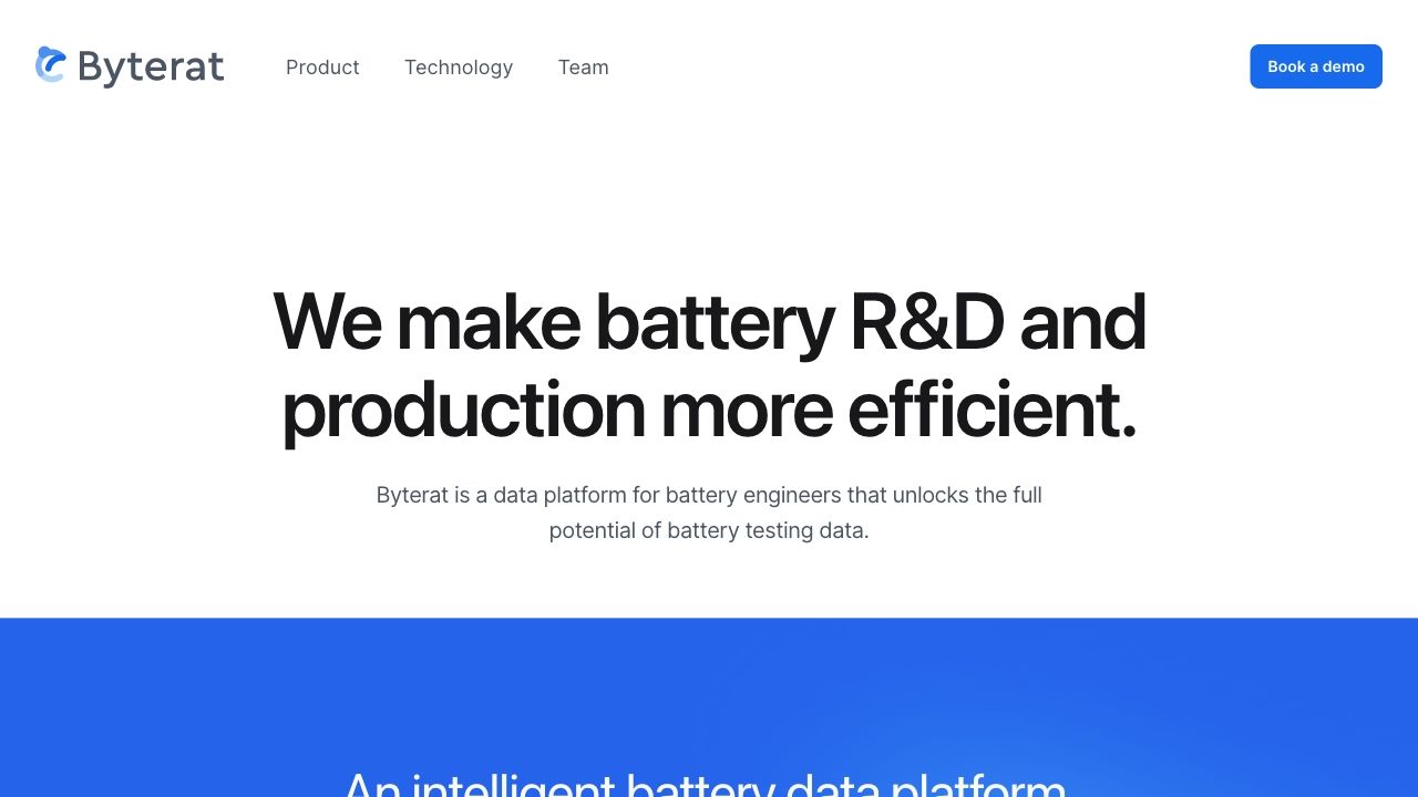 Byterat - Battery Data Platform image