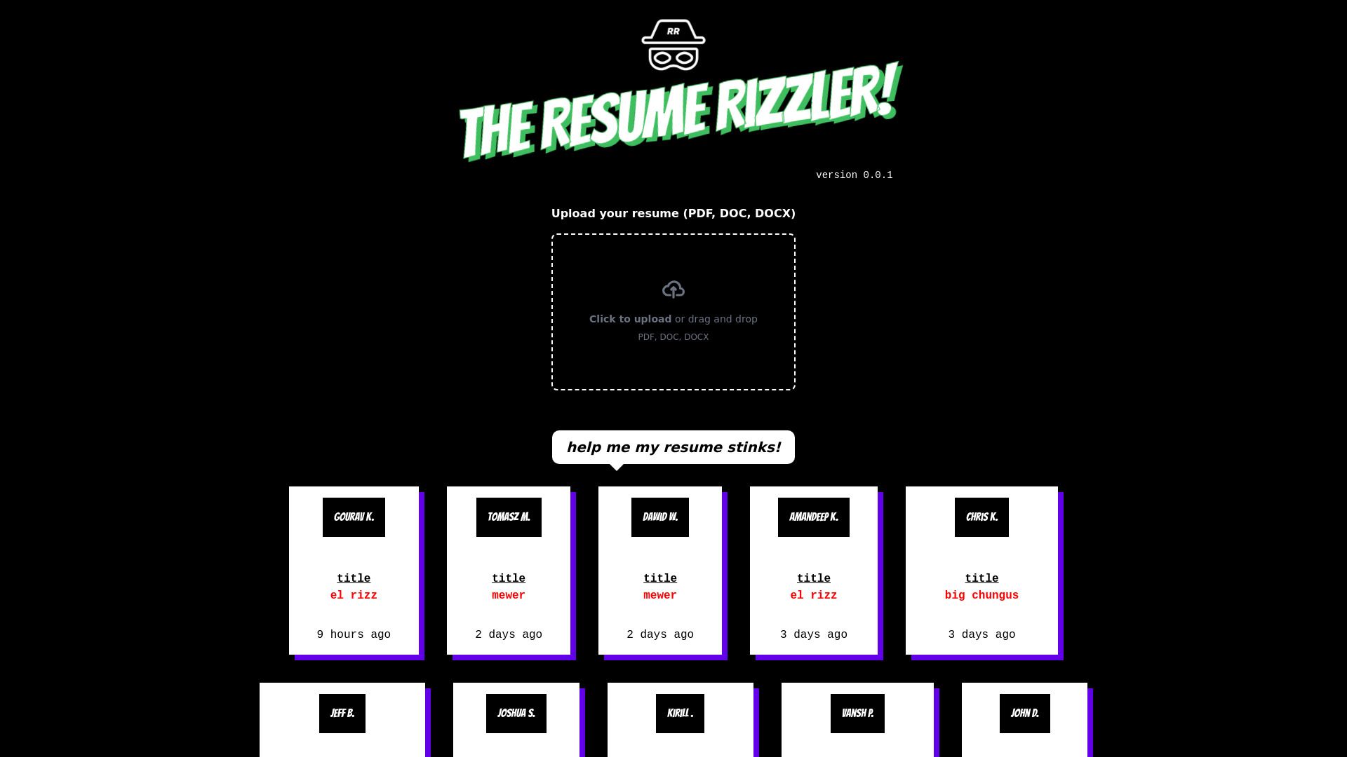 Resume Rizzler image