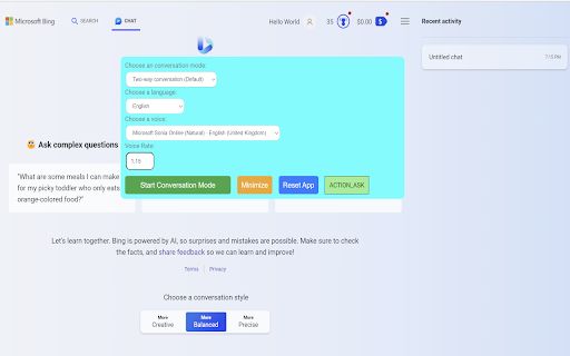 Bing AI Extension image