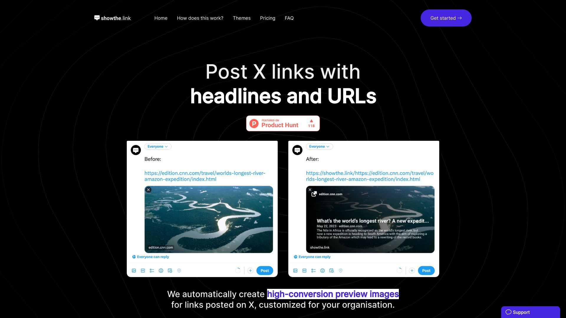 Show the Link image