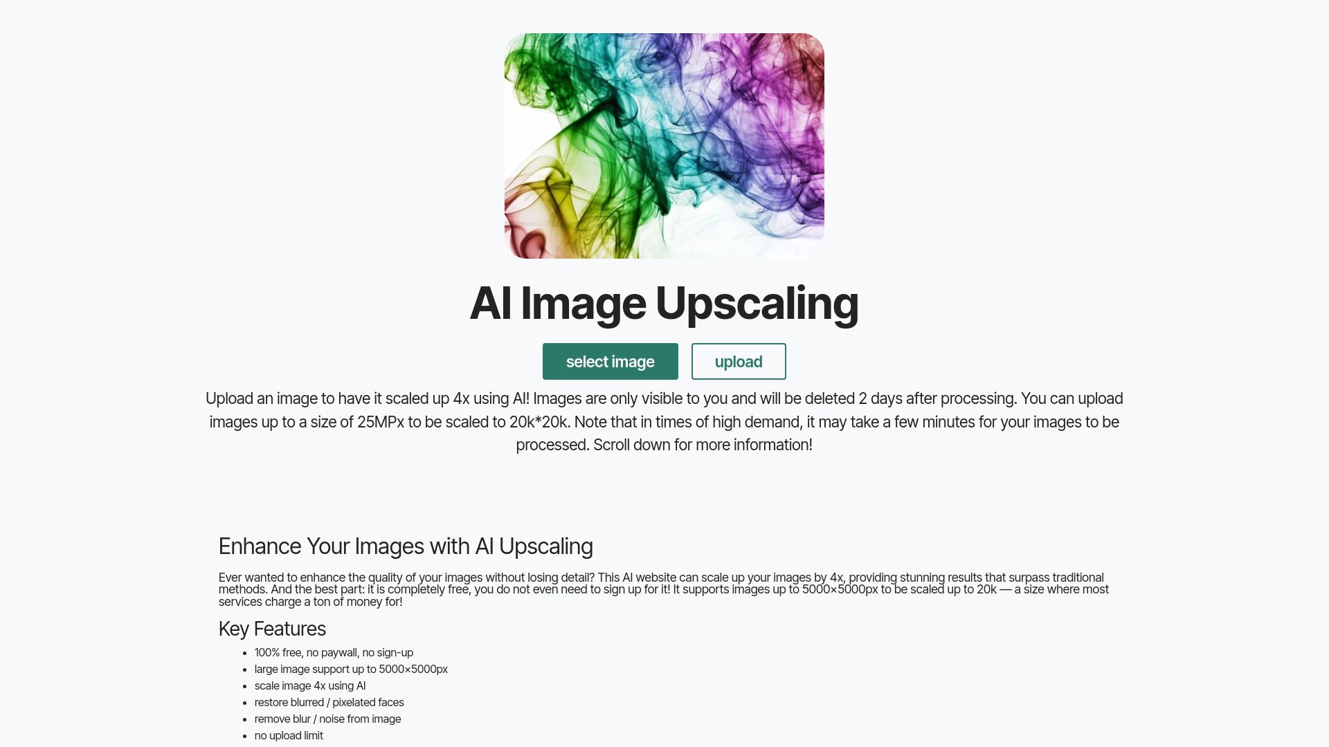 AI Image Upscaling image