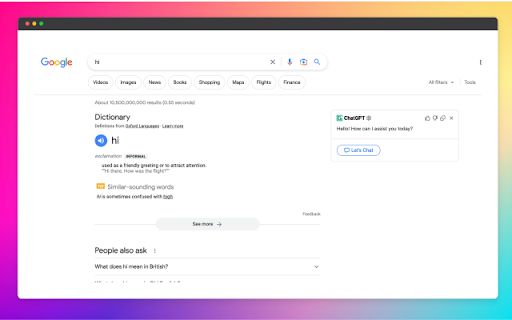 ChatGPT for Google image
