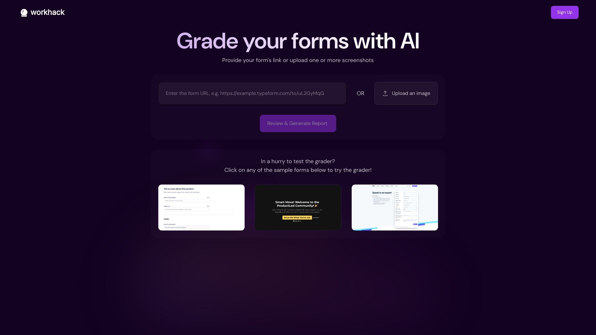WorkHack Form Tuner image