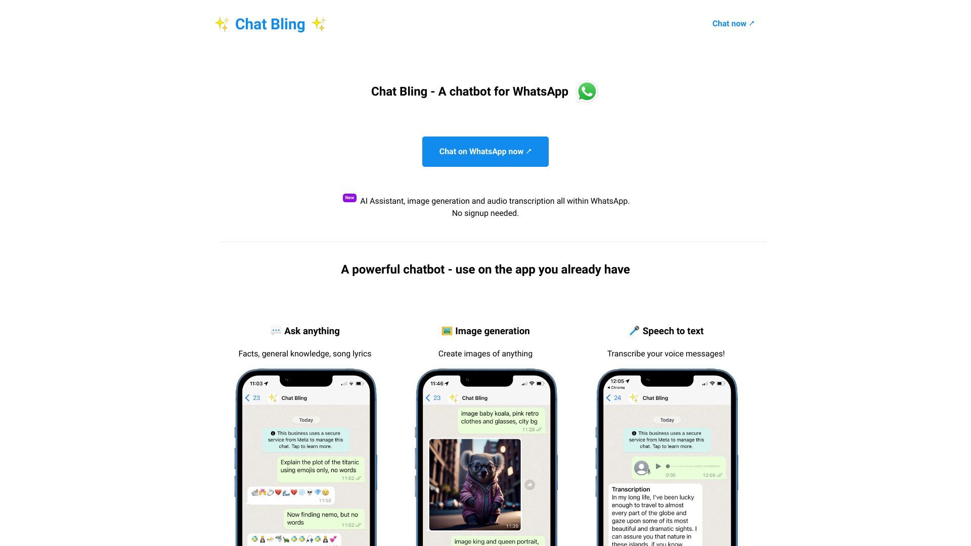 Chat Bling image
