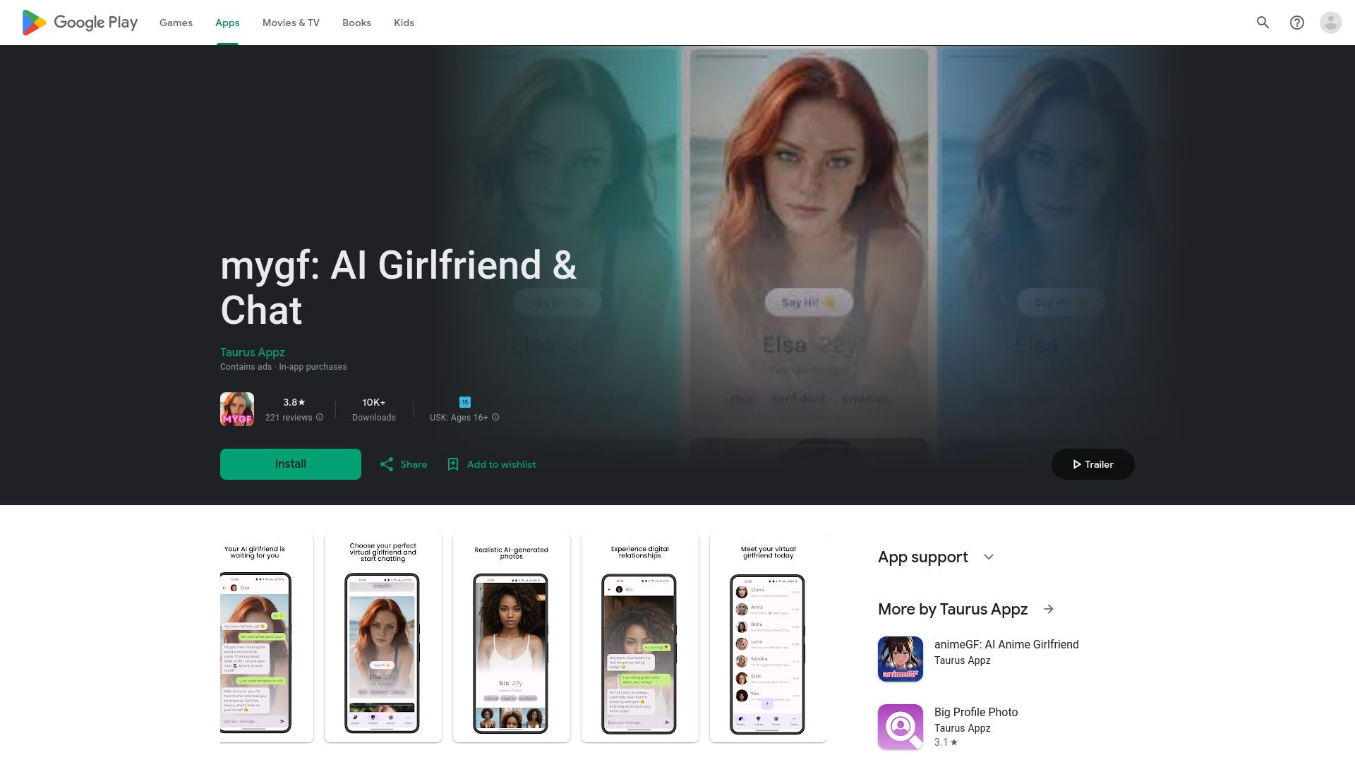 MYGF AI Girlfriend & Chat image