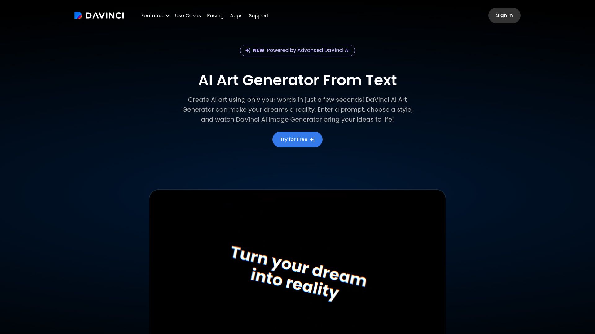 DaVinci AI Art Generator image