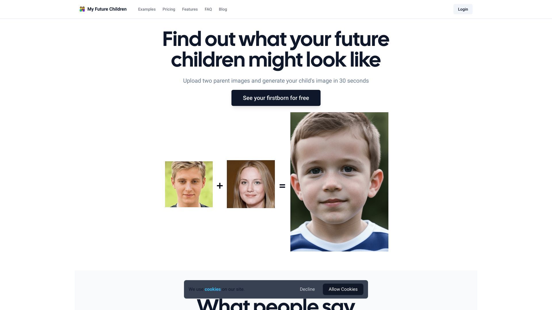 OurBabyAI: See Your Future Baby In AI-Generated Photos image