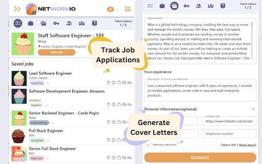 Networkio Job Tracker image