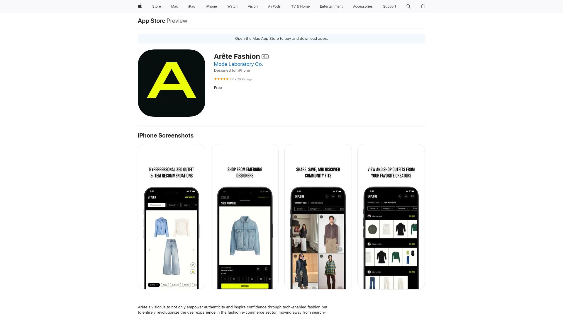 Arête Fashion image