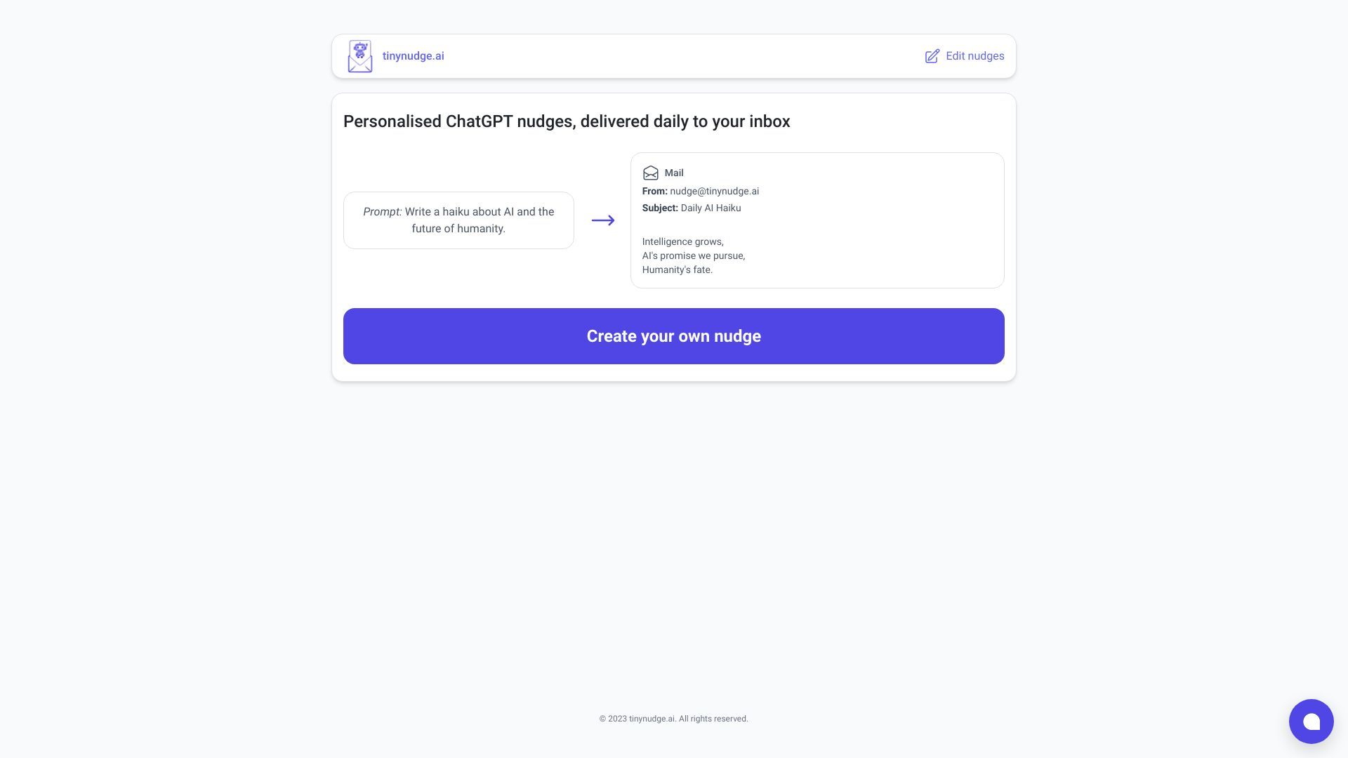 tinynudge.ai image
