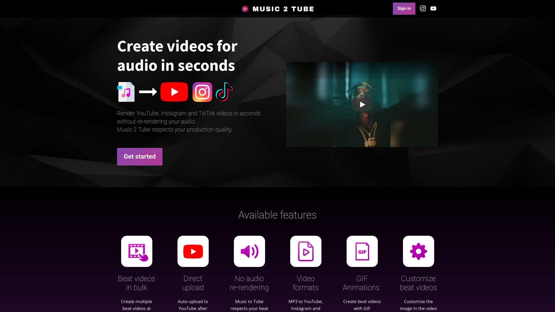 Music 2 Tube image