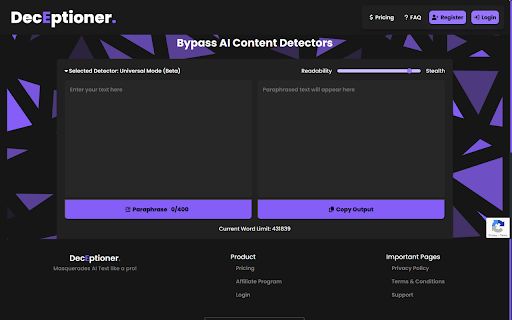 DecEptioner's Chrome Extension image
