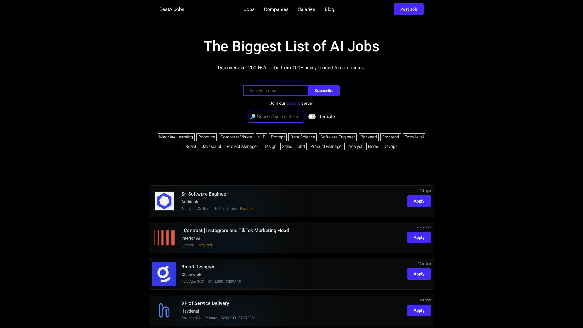Best AI Jobs image