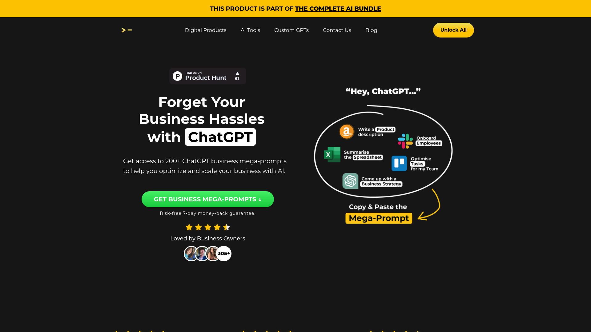 200+ ChatGPT Mega-Prompts for Business image