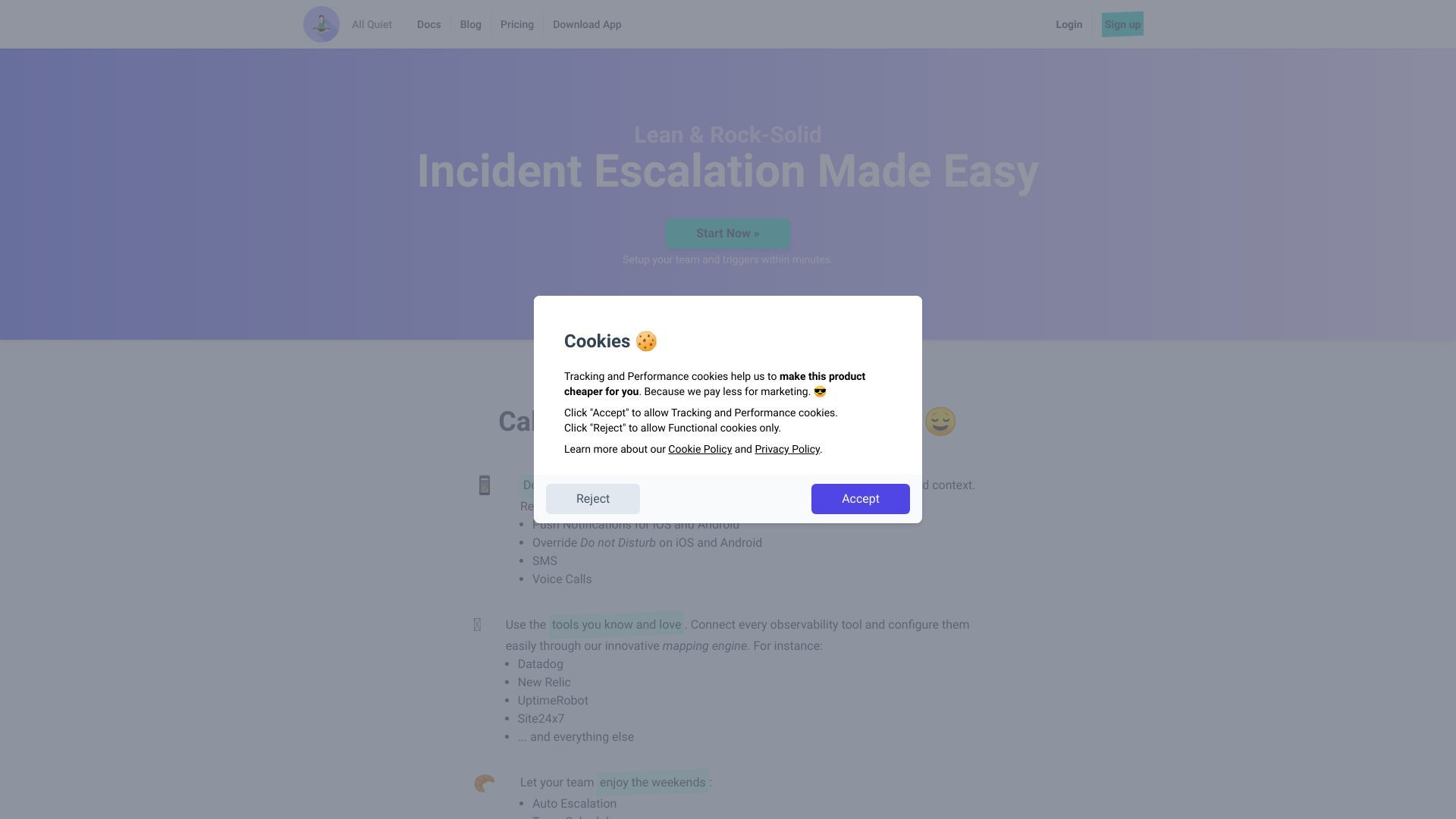 All Quiet: IT Incident Escalation, Management & Collaboration image