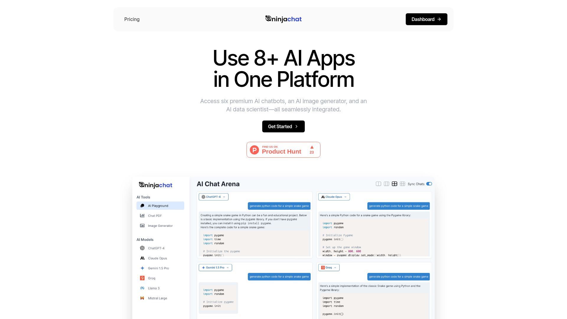 NinjaChat - Ultimate AI Chatbot Platform image