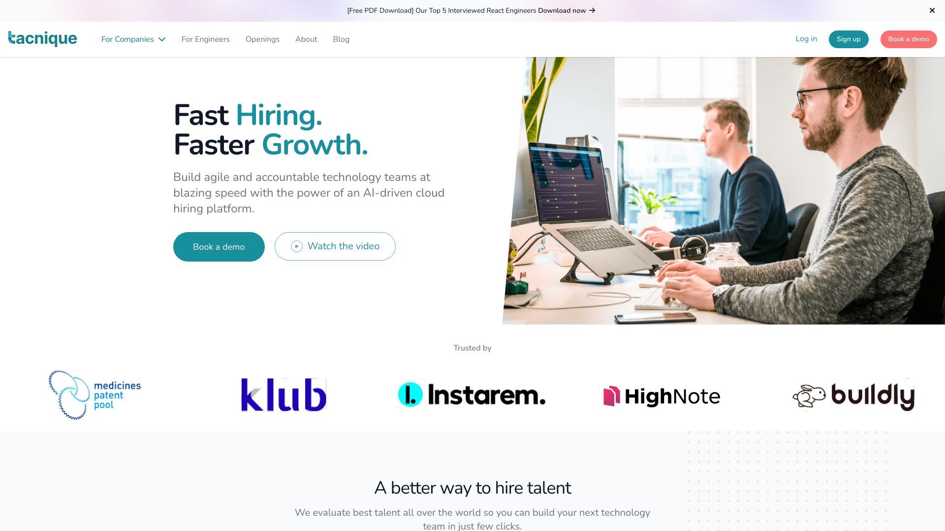 Tacnique's Virtual Interview Platform image