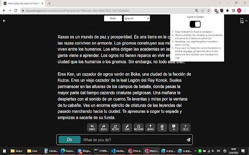Aidungeon.io Real-time Translation image