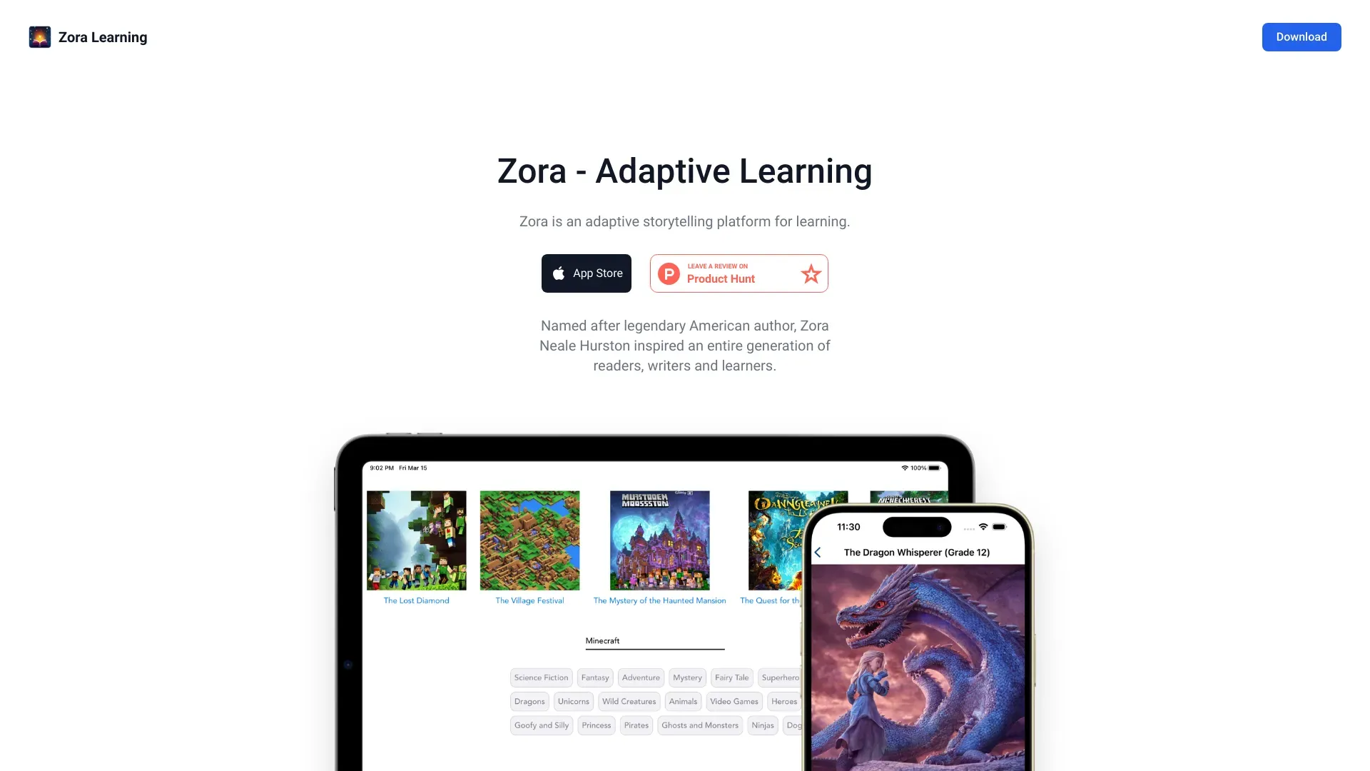 Zora - Adaptive Learning image