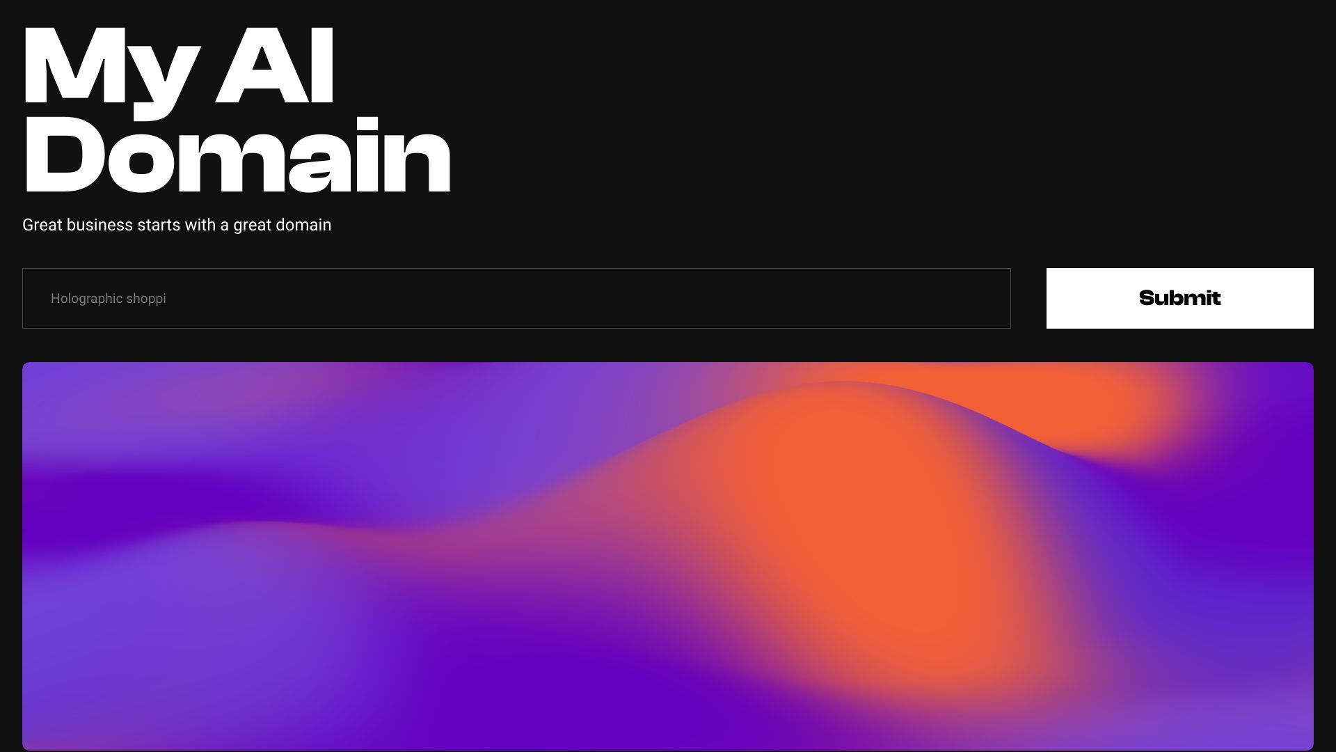 AI-Powered Domain Names image