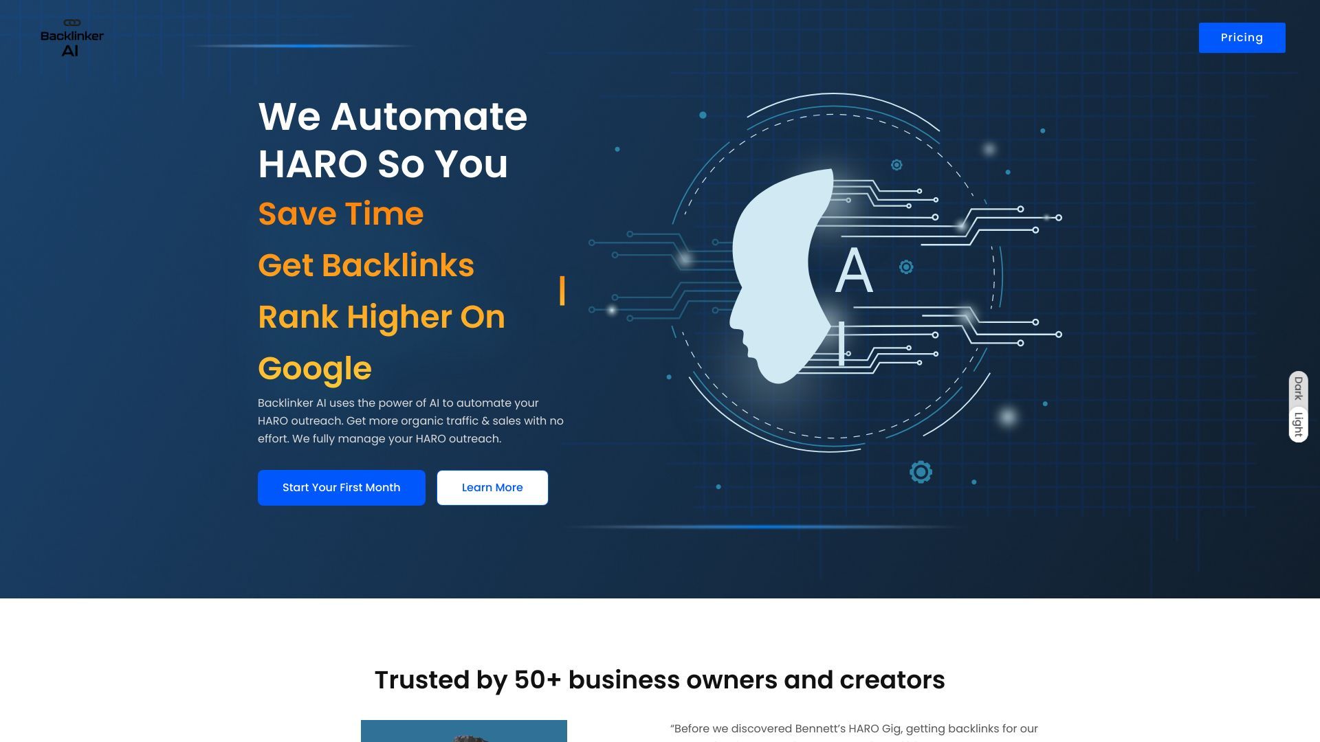Backlinker AI image