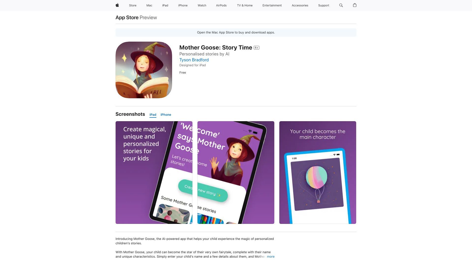 Storytelling AI image