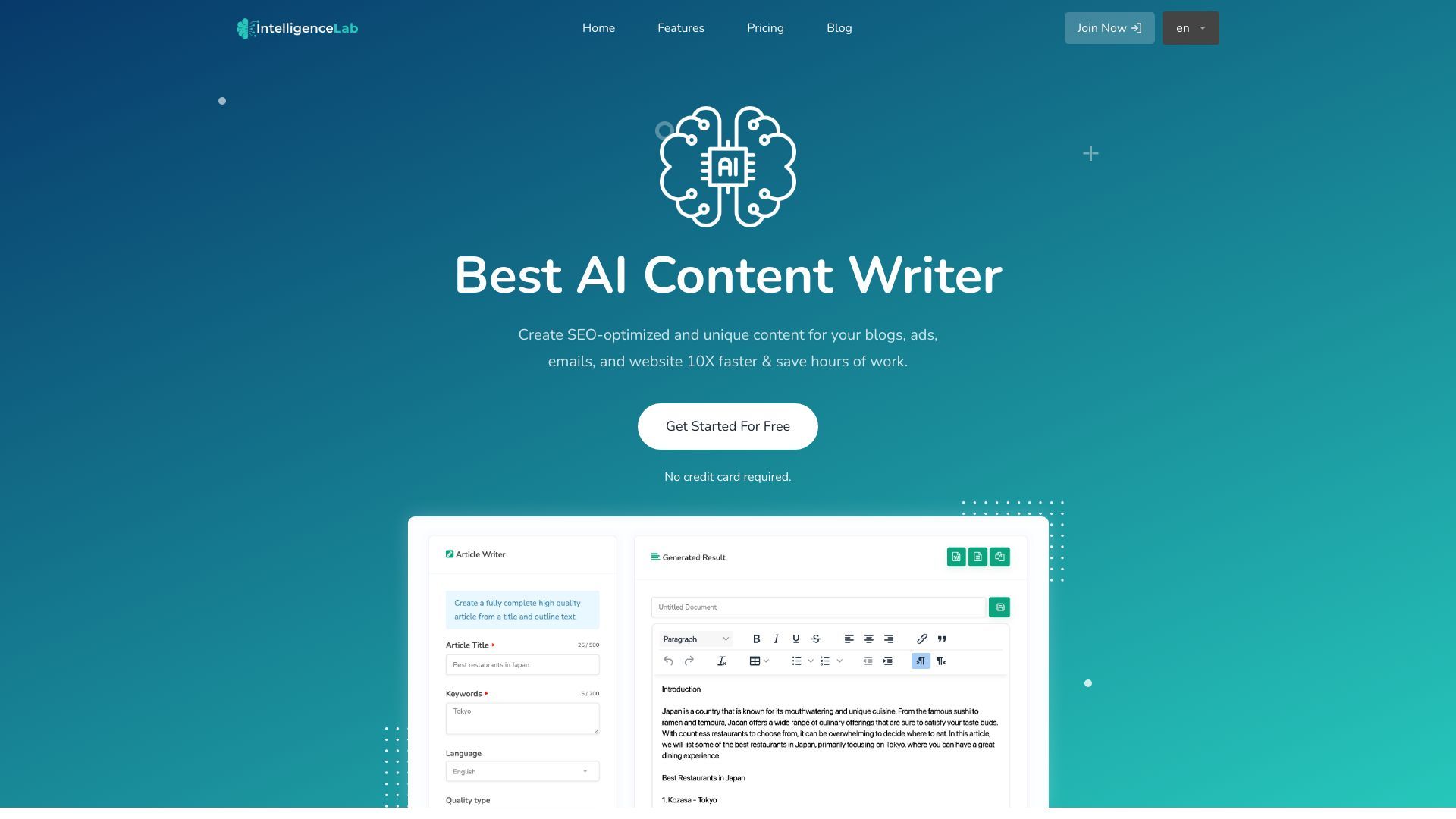 IntelligenceLab - AI Generator image