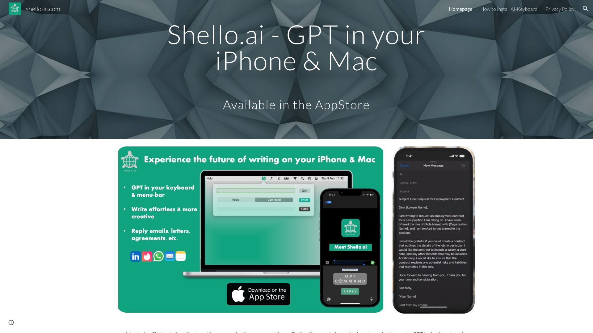 shello-ai.com image