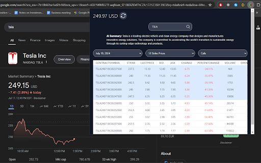 Stock Options Chain Viewer image