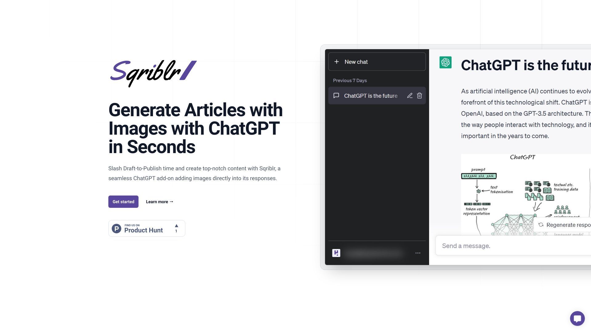 Sqriblr - Generate Blog Articles with Images in Seconds with this ChatGPT Add-on image
