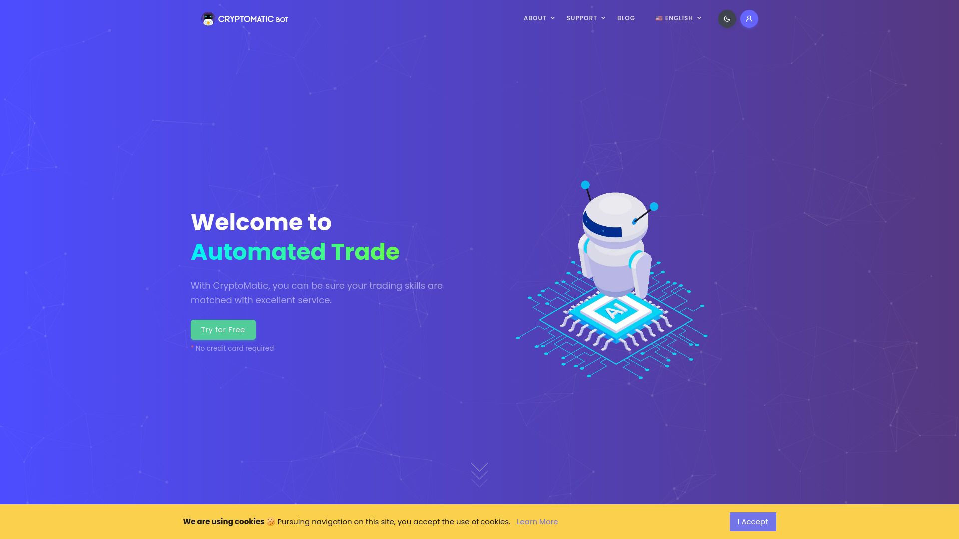 Automated Algorithmic Trading - CryptoMatic Bot image