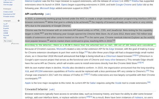 GPT-2 Detector Browser Extension image