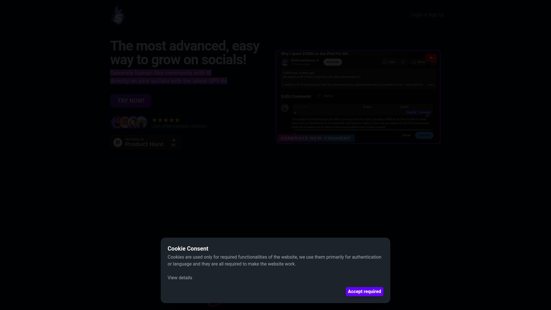 Super Comments AI image